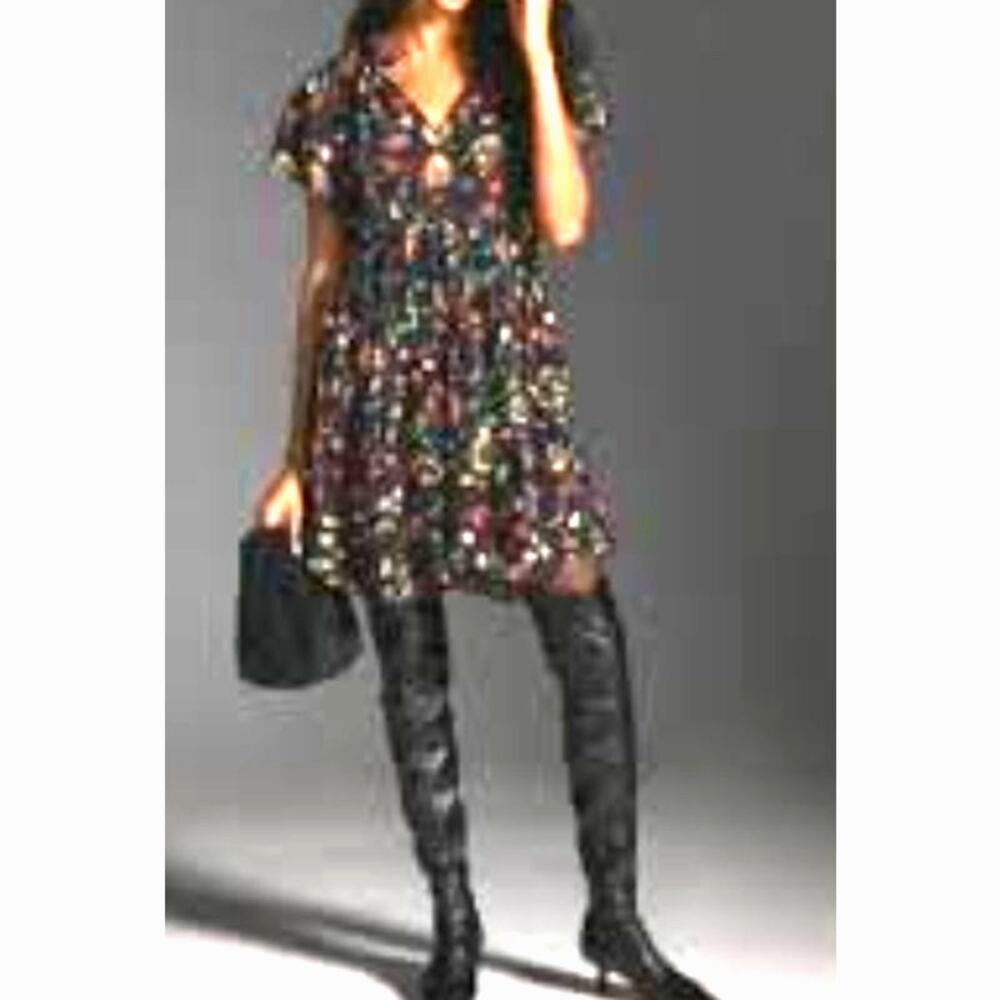 NWT Anthropologie Robin Tiered Mini Dress sz XS